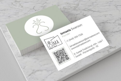 Cartões de visitas Issima Design e Decor